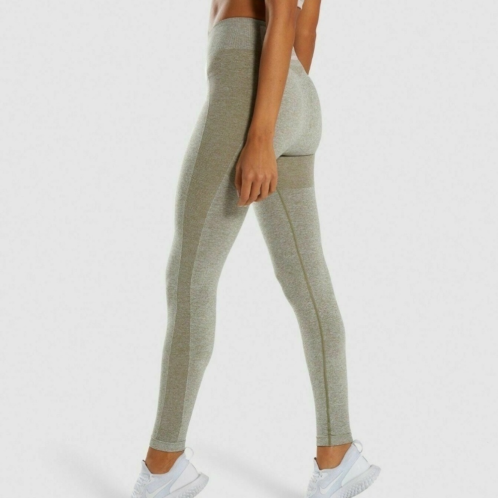 Gymshark Women Flex High Waisted Leggings women’s Size S Khaki Green gym yoga